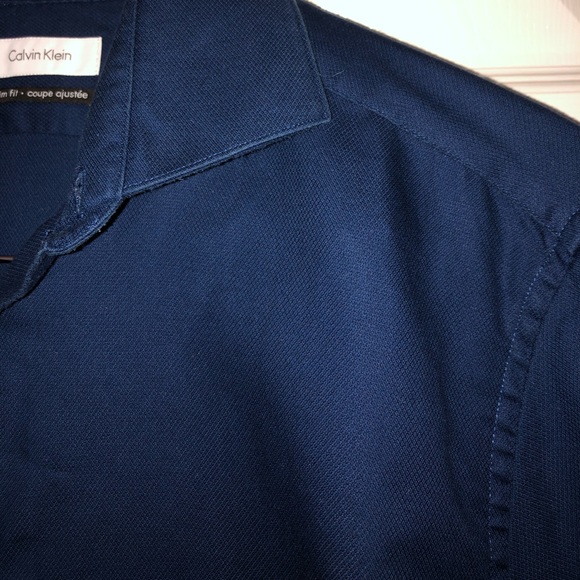 Calvin Klein collared button-down dress shirt - Picture 8 of 9